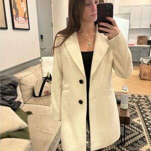 Sam Edelman Off-White Teddy Coat